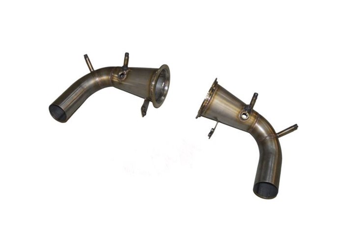 Pair of decatalyzed downpipe eliminates opf stainless steel Aros Porsche 911 Carrera from 2019 to 2023 Type 992