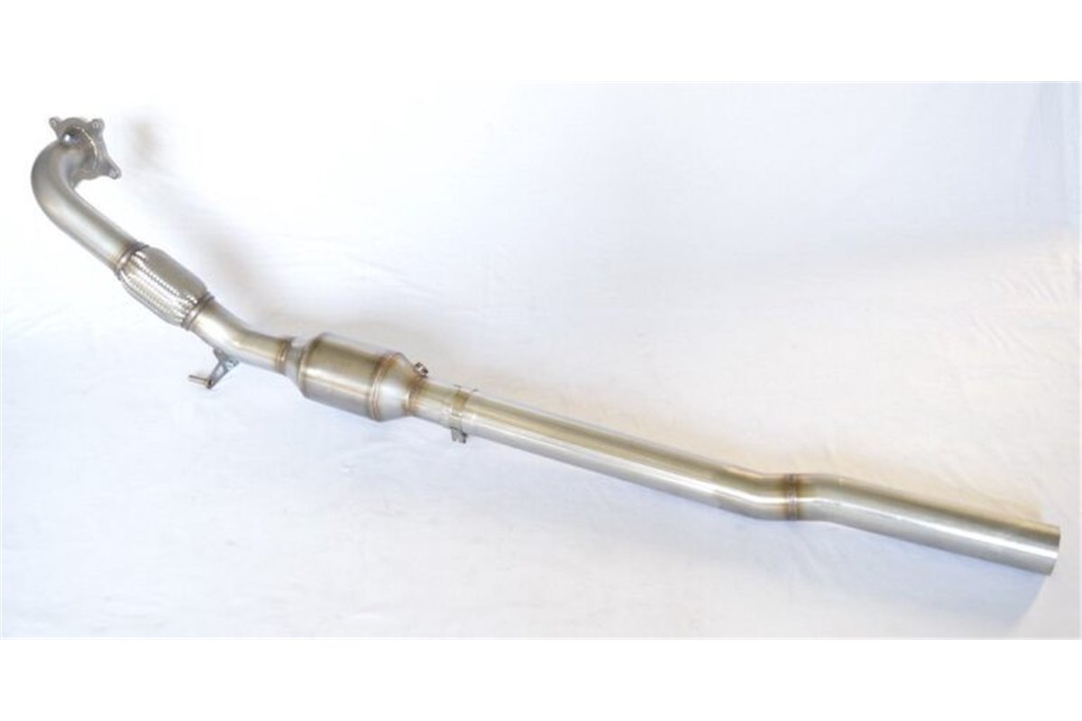 Catalyzed downpipe D76 stainless steel Aros Volkswagen Golf 5 GTI 2.0 (200/230 Hp) from 2004 to 2008 Type 1K