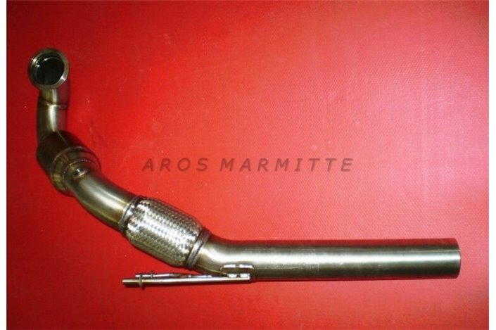 Catalyzed downpipe without OPF D70 stainless steel Aros Volkswagen Golf 7 GTI 2.0 (220/230/265/310 Hp)