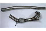 Catalyzed downpipe D76 stainless steel Aros Volkswagen Golf 7 R2.0 (300 Hp) from 2013 to 2016 Type AU