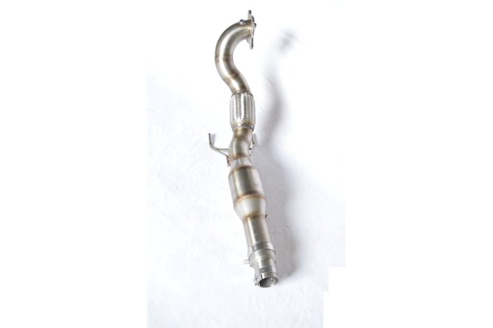 Catalyzed downpipe D76 stainless steel Aros Volkswagen Polo R WRC 2.0 TSI (220 Hp) from 2013 to 2014 Type 6R