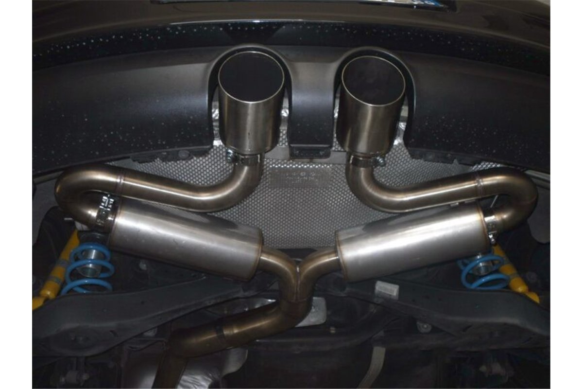 Central and final silencer with replica R32 D70 stainless steel Aros Volkswagen Golf 5 GTI 2.0 (200/230 Hp)