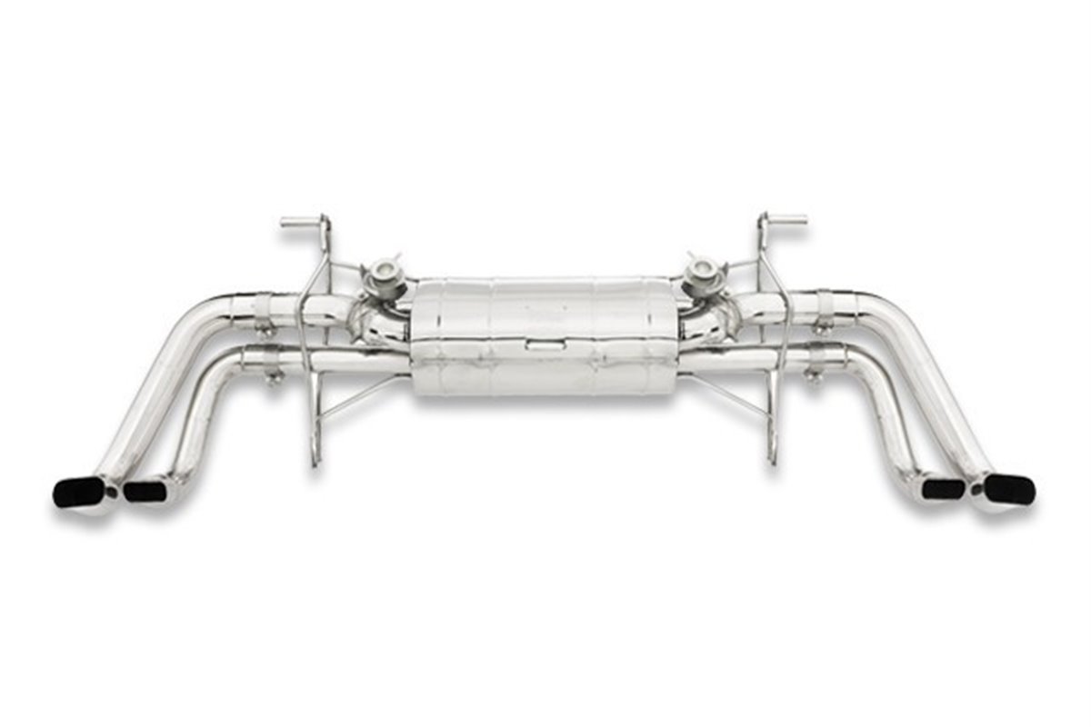 Terminal exhaust with valves no GPF stainless steel Style pipes Audi R8 V10 2nd Gen from 2015