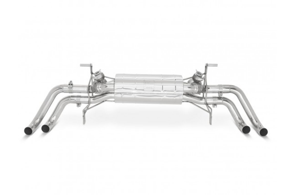 Terminal exhaust with valve +NOISE stainless steel Style pipes Audi R8 V8 1st Gen from 2007 to 2011