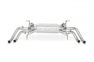 Terminal exhaust with valve +NOISE stainless steel Style pipes Audi R8 V8 1st Gen from 2007 to 2011