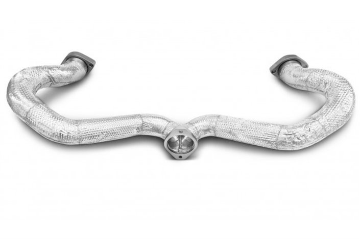 Y-shaped stainless steel exhaust pipe Tubi Style Ferrari F355 and 355 F1 5.2 from 1996 to 1999