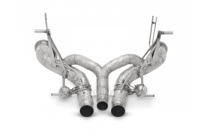 Exhaust pipe only with stainless steel valve Tubi Style Lamborghini Aventador LP740-4S from 2016