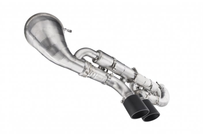 Stainless steel exhaust terminal Tubi Style Porsche 992 GT3 from 2021