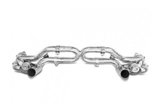 Stainless steel exhaust pipes Style Porsche 718 Cayman GT4 4.0 from 2019 to 2020