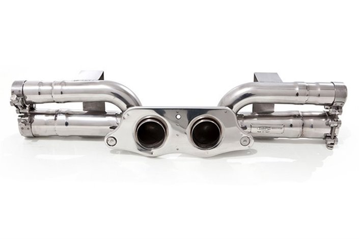 Terminal exhaust only stainless steel pipe Porsche 911 GT3 style pipes from 2013 to 2019