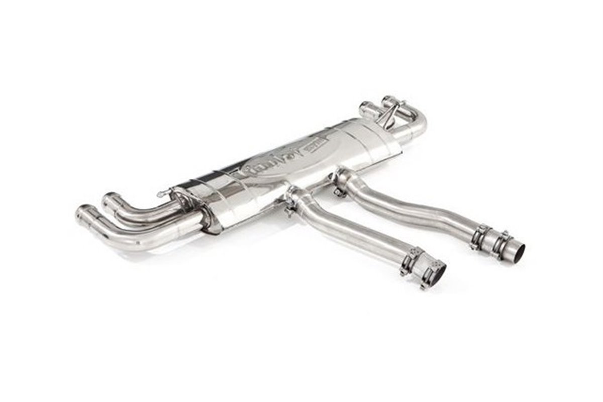 Stainless steel terminal exhaust Style pipes Porsche Cayenne Turbo 958.1 from 2010 to 2014