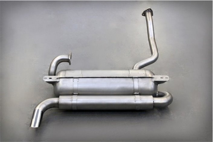 Single outlet terminal exhaust OE 108968 stainless steel Ferrari Style Pipes 308 GTB and GTS