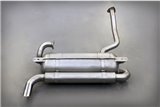 Single outlet terminal exhaust OE 108968 stainless steel Ferrari Style Pipes 308 GTB and GTS