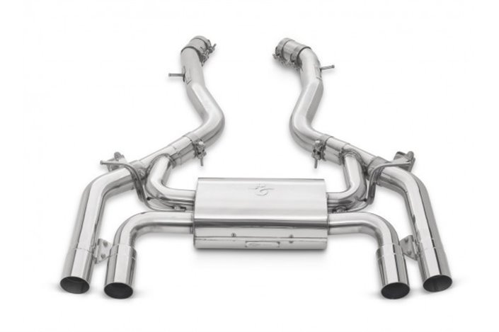 Stainless steel exhaust kit with pipes Style BMW M2 Competition F87 from 2018