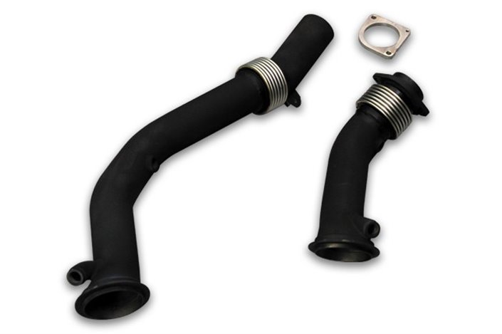 NO KAT stainless steel exhaust extension kit. Style pipes BMW M2 Competition M3 and M4