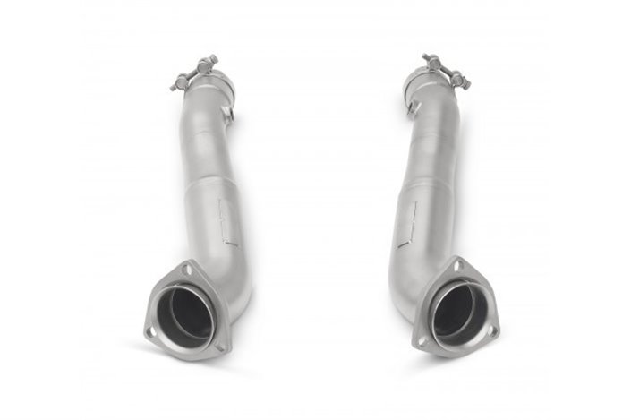 Stainless steel exhaust catalyst removal pipe kit Ferrari Style Pipes 430 Scuderia from 2007 to 2009