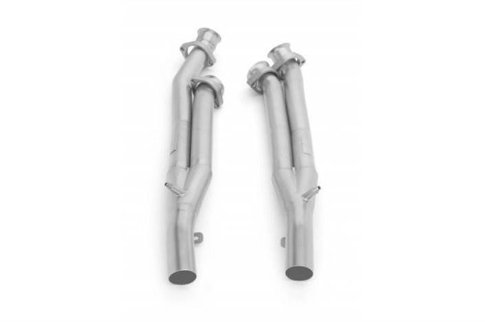 Downpipe decatalyst kit Stainless steel style pipes Ferrari 575M Maranello from 2002 to 2006