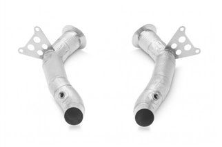 Stainless steel exhaust catalyst removal pipe kit Style pipes Ferrari 458 Italia and Spider from 2009 to 2015