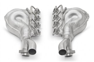 Isolierter Edelstahl-Auspuffkrümmersatz mit Rohren im Ferrari-Stil F355 5.2 und 355 F1 von 1996 bis 1999