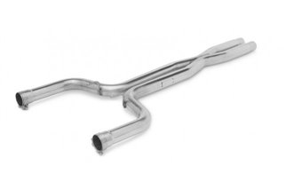 Stainless steel H-shaped central exhaust pipe kit Style pipes Maserati Ghibli III M157 from 2013 to 2016