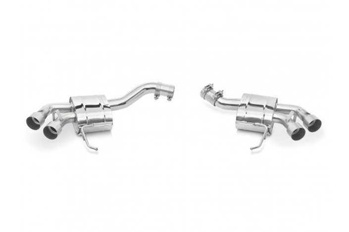 Stainless steel exhaust kit with Porsche Macan S style pipes from 2014 to 2016