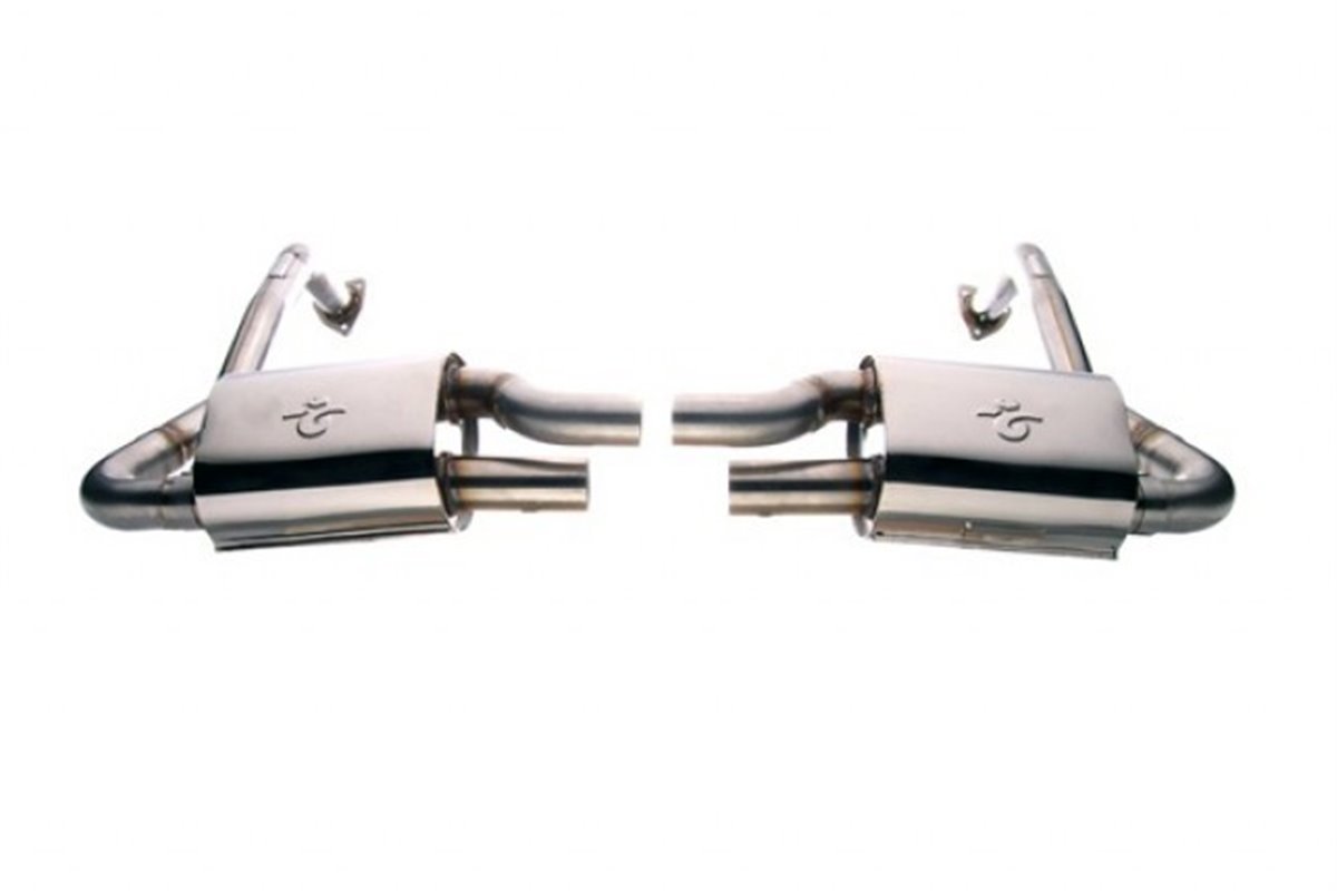 Terminal exhaust kit + stainless steel EXTENSIONS Style pipes Porsche Boxster S from 2005 to 2008