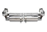 Stainless steel terminal exhaust kit Style pipes Porsche 911 Turbo 996 from 2000 to 2006