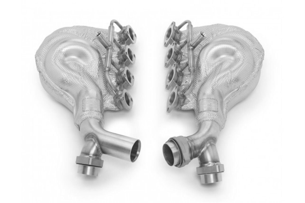 Edelstahl-Auspuffkrümmer-Kit Tubi Style Ferrari F355 Mototronic 2.7 von 1994 bis 1999