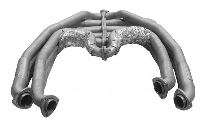 Exhaust manifold 2 outlets stainless steel Tubi Style Ferrari BB512I from 1981 to 1984