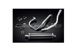 YAMAHA WR125X 2009-2018 SISTEMA DI SCARICO COMPLETO SILENZIATORE OVALE IN CARBONIO DA 450 MM