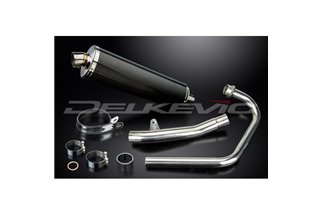 HONDA CBF250 2004-2012 SISTEMA DI SCARICO COMPLETO 450MM CARBONIO OVALE BSAU SILENZIATORE