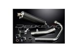 HONDA CBF250 2004-2012 SISTEMA DI SCARICO COMPLETO 450MM CARBONIO OVALE BSAU SILENZIATORE