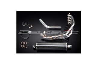 SISTEMA DI SCARICO HONDA CBR900RR FIREBLADE 1992-99 SILENZIATORE OVALE IN CARBONIO DA 450 MM