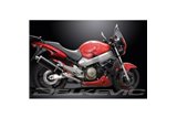 HONDA CB1100SF X11 1999-02 SCARICO COMPLETO 4-2 450MM CARBONIO OVALE BSAU SILENZIATORI