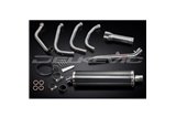 HONDA CB1100SF X11 1999-02 SCARICO COMPLETO 4-1 SILENZIATORE BSAU OVALE IN CARBONIO DA 450 MM