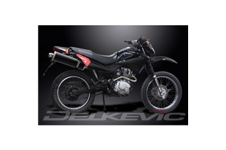 HONDA XR125L 2003-2010 SISTEMA DI SCARICO COMPLETO 450MM CARBONIO OVALE BSAU SILENZIATORE