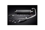 YAMAHA YBR125ED 2005-16 SISTEMA DI SCARICO COMPLETO SILENZIATORE BSAU OVALE IN CARBONIO DA 450 MM