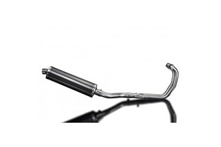 YZFR3 YZF-R3 2015-2024 / OVAL 450MM (18 INCH) CARBON FIBRE SILENCER 2-1 COMPLETE SYSTEM