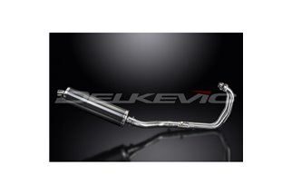 YZFR3 YZF-R3 2015-2024 / SILENZIATORE OVALE IN FIBRA DI CARBONIO DA 450 MM (18 POLLICI) SISTEMA COMPLETO 2-1