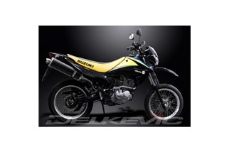 SUZUKI DR125SM 2009-14 SISTEMA DI SCARICO COMPLETO 450MM CARBONIO OVALE BSAU SILENZIATORE