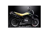 SUZUKI DR125SM 2009-14 SISTEMA DI SCARICO COMPLETO 450MM CARBONIO OVALE BSAU SILENZIATORE