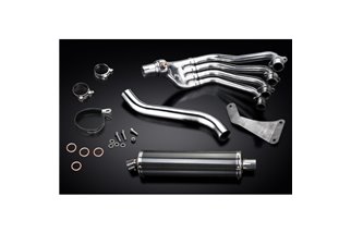 HONDA CBR650F CB650F 14-18 FULL EXHAUST SYSTEM 450MM CARBON OVAL SILENCER