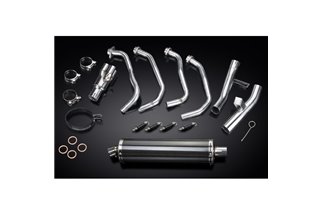 KAWASAKI KLZ1000 VERSYS 2015-18 FULL EXHAUST 450MM CARBON OVAL BSAU SILENCER