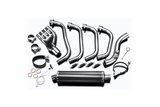 HONDA CB600F HORNET 2007-13 FULL EXHAUST 450MM CARBON OVAL BSAU SILENCER