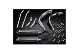 SUZUKI GSX1300R HAYABUSA 99-07 DECAT SCARICO COMPLETO 4-2 450MM CARBONIO OVALE BSAU