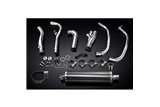 KAWASAKI NINJA 300 2013-19 FULL 2-1 EXHAUST 450MM CARBON OVAL BSAU SILENCER