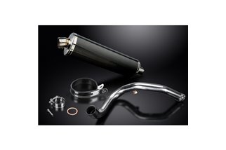 BMW G310R G310GS 2017-20 SISTEMA DI SCARICO DECAT 450MM CARBONIO OVALE BSAU SILENZIATORE