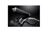 BMW G310R G310GS 2017-20 SISTEMA DI SCARICO DECAT 450MM CARBONIO OVALE BSAU SILENZIATORE