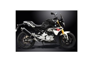 BMW G310R G310GS 2017-20 SISTEMA DI SCARICO DECAT 450MM CARBONIO OVALE BSAU SILENZIATORE