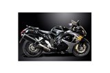 SUZUKI GSX1300R HAYABUSA 08-20 SISTEMA DI SCARICO 4-2 450MM CARBONIO OVALE BSAU